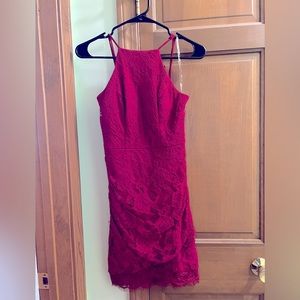 Speechless Juniors Bodycon sleeveless lacs dress